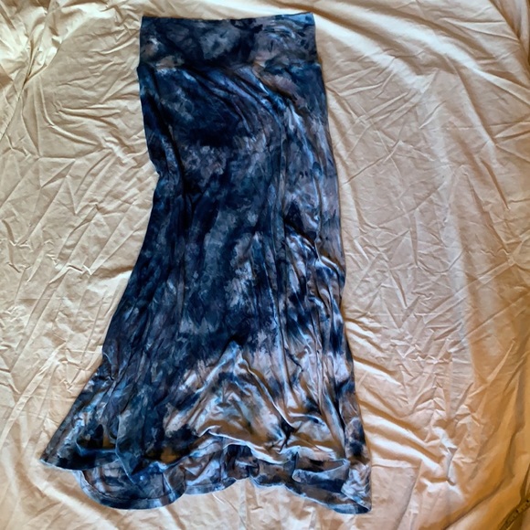 Tye dye floor length maxi blue - Picture 6 of 6